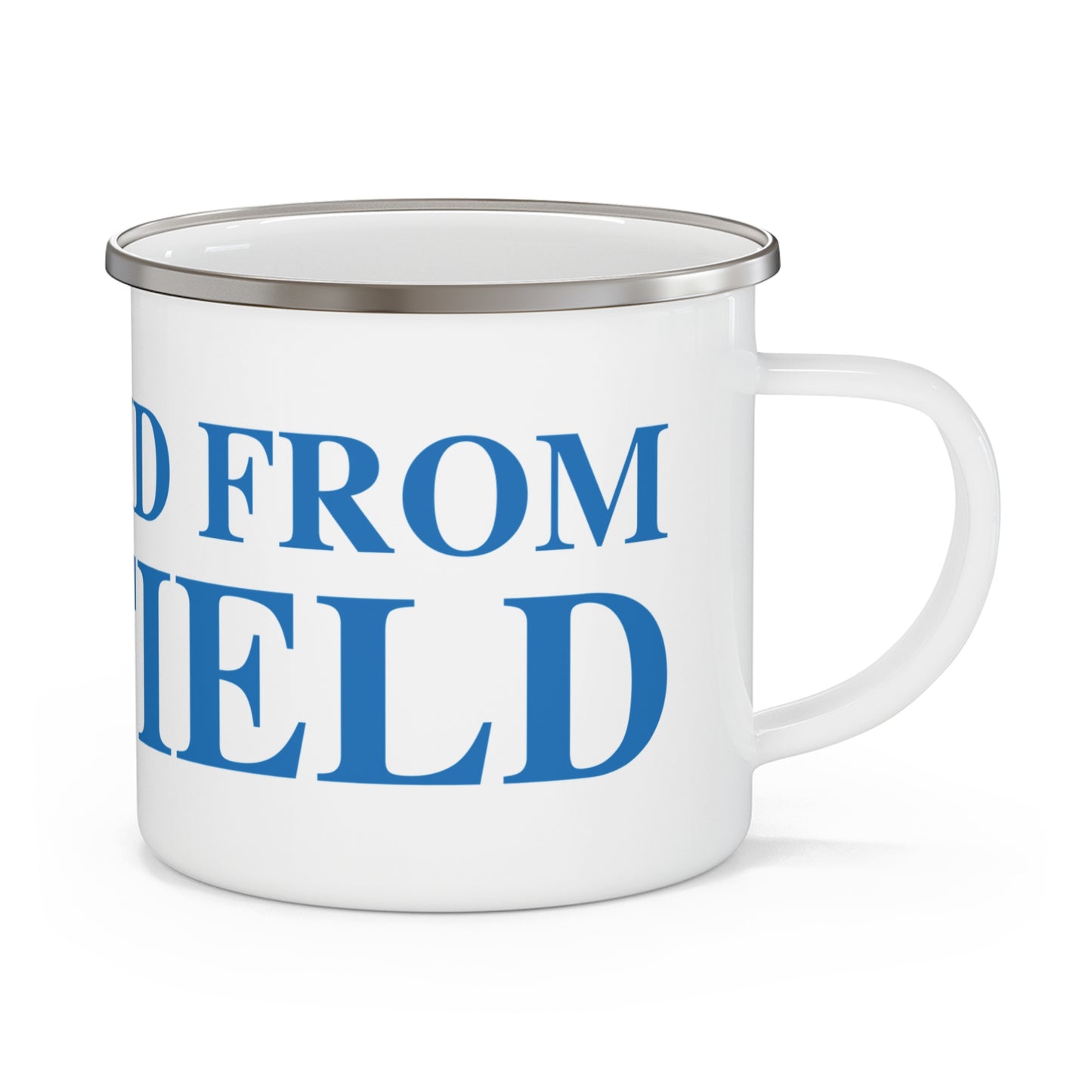 Just a kid from Fairfield  Enamel Camping Mug