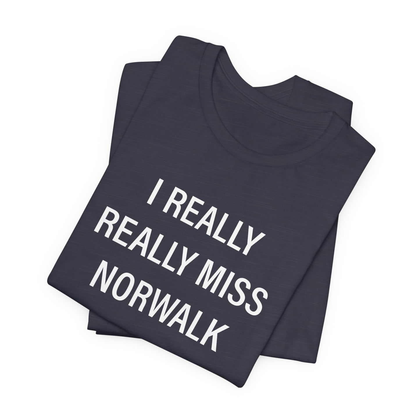 I Really Really Miss Norwalk Unisex Jersey Short Sleeve T-Shirt
