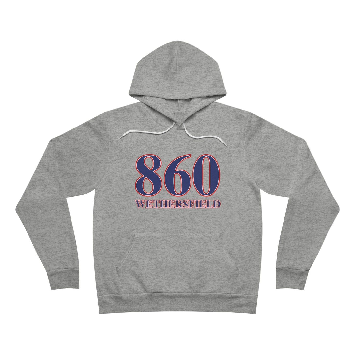 860 Wethersfield Red White & Blue Unisex Sponge Fleece Pullover Hoodie