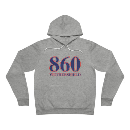 860 Wethersfield Red White & Blue Unisex Sponge Fleece Pullover Hoodie