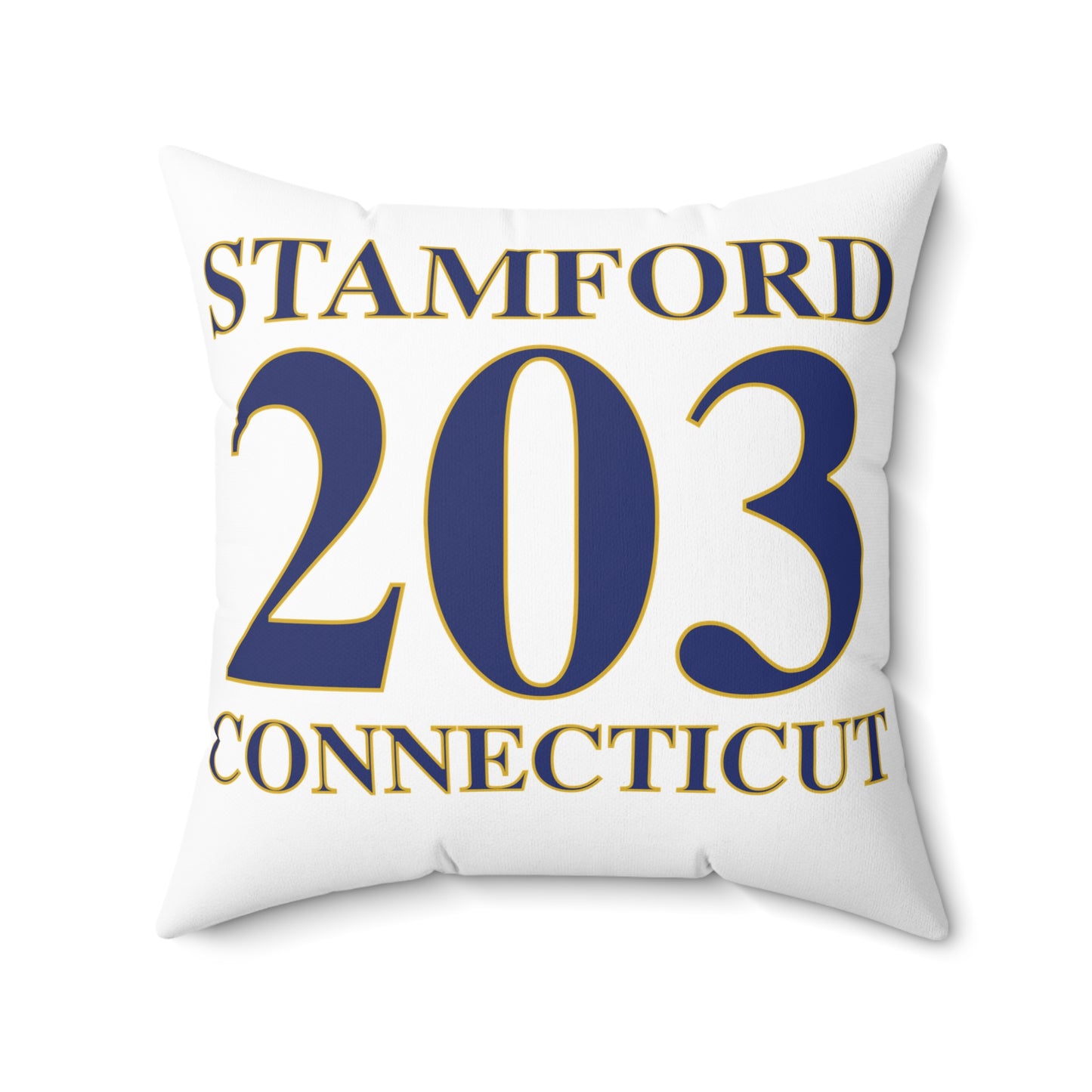 Stamford 203 Connecticut Spun Polyester Square Pillow