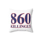 860 Killingly Red, White & Blue Spun Polyester Square Pillow