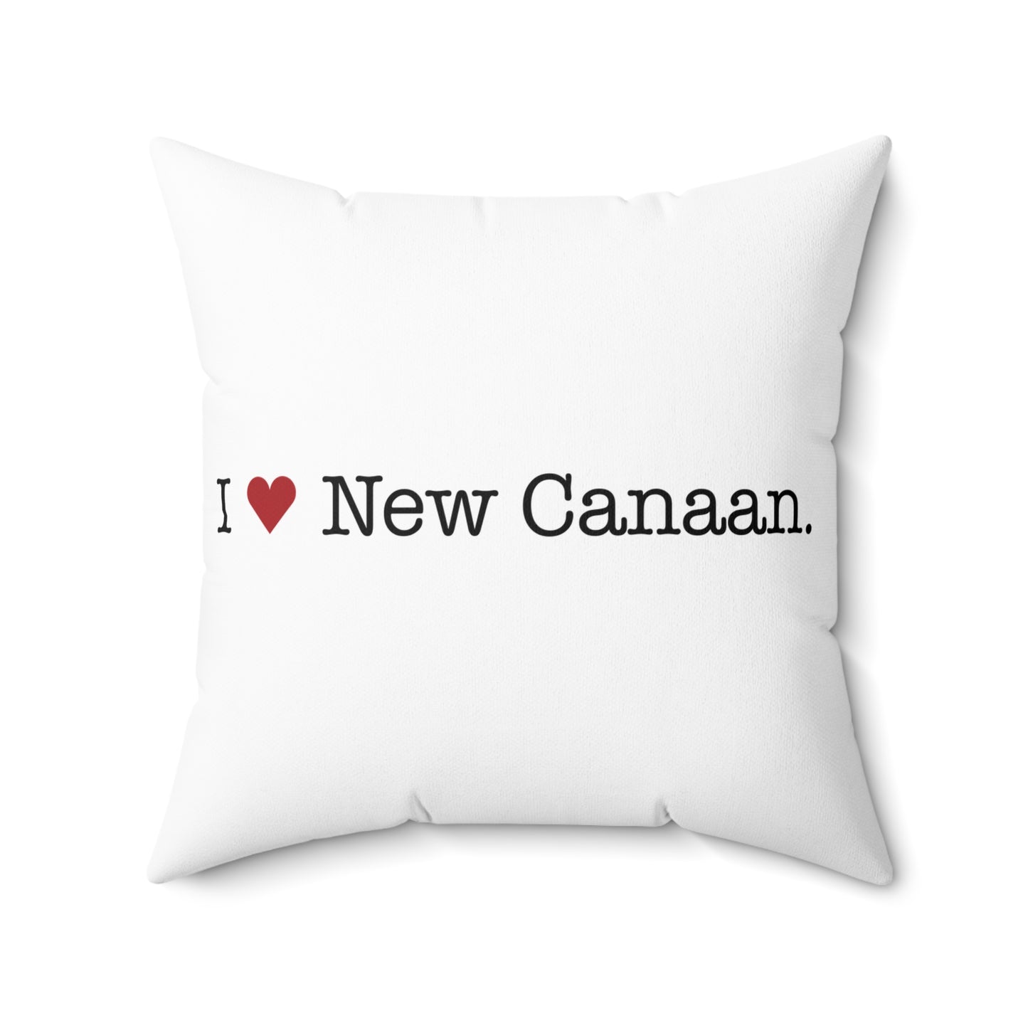 I Heart New Canaan. Spun Polyester Square Pillow