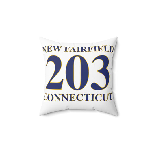 New Fairfield 203 Connecticut Spun Polyester Square Pillow