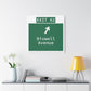 Vintage WCP Exit 62 Sign Matte Canvas, Stretched, 1.25"
