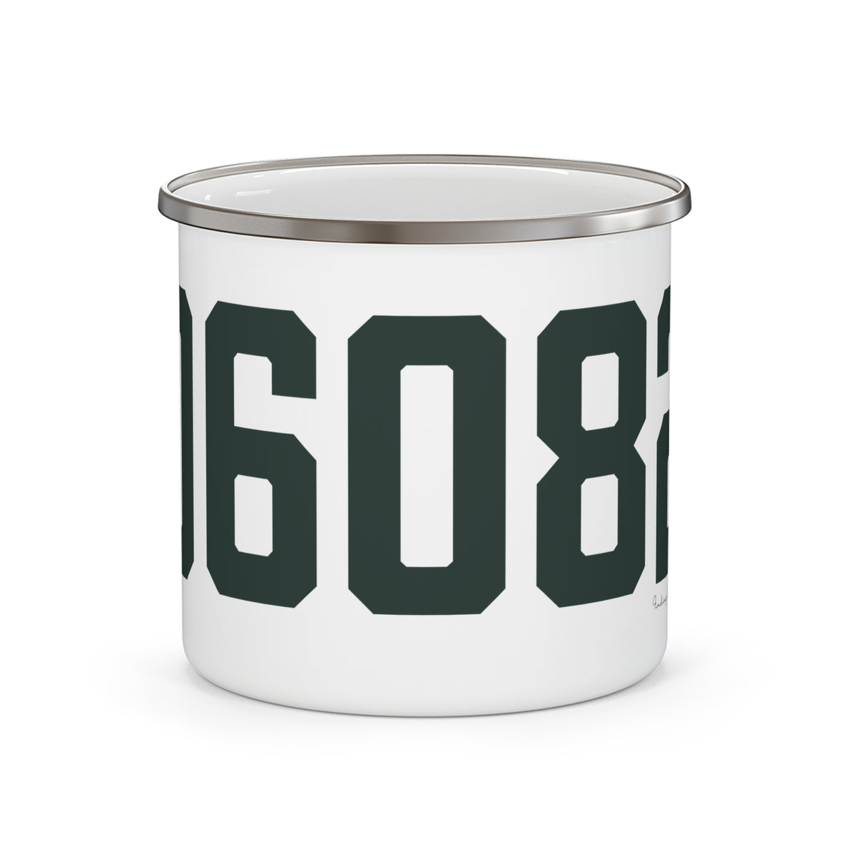 06082 Enfield Connecticut Zip Code Enamel Camping Mug