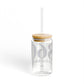 860 Old Saybrook Glass Can with Straw and Lid, 16oz