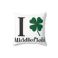 I Clover Middlefield Spun Polyester Square Pillow