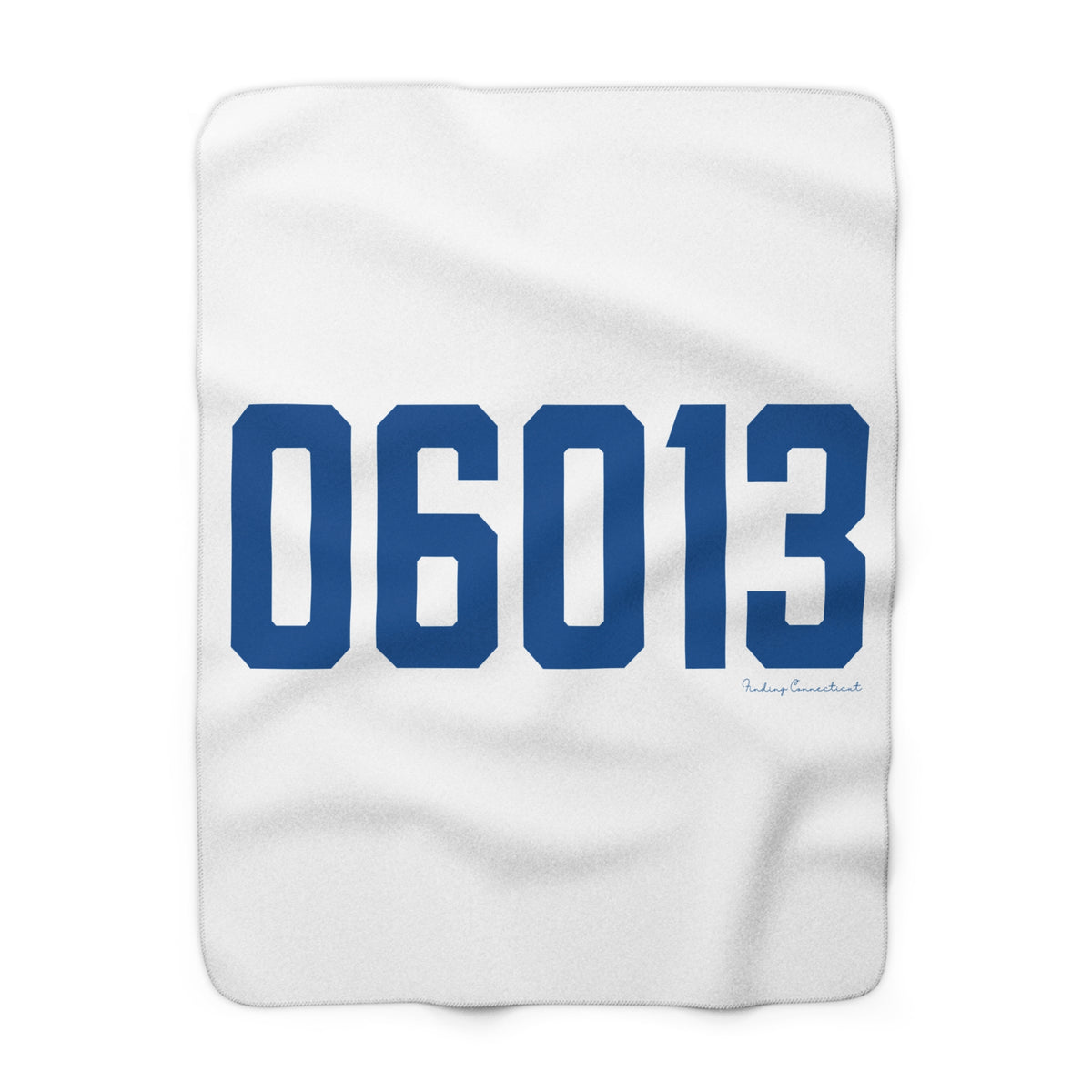 06013 Burlington Connecticut Zip Code Sherpa  Fleece Blanket