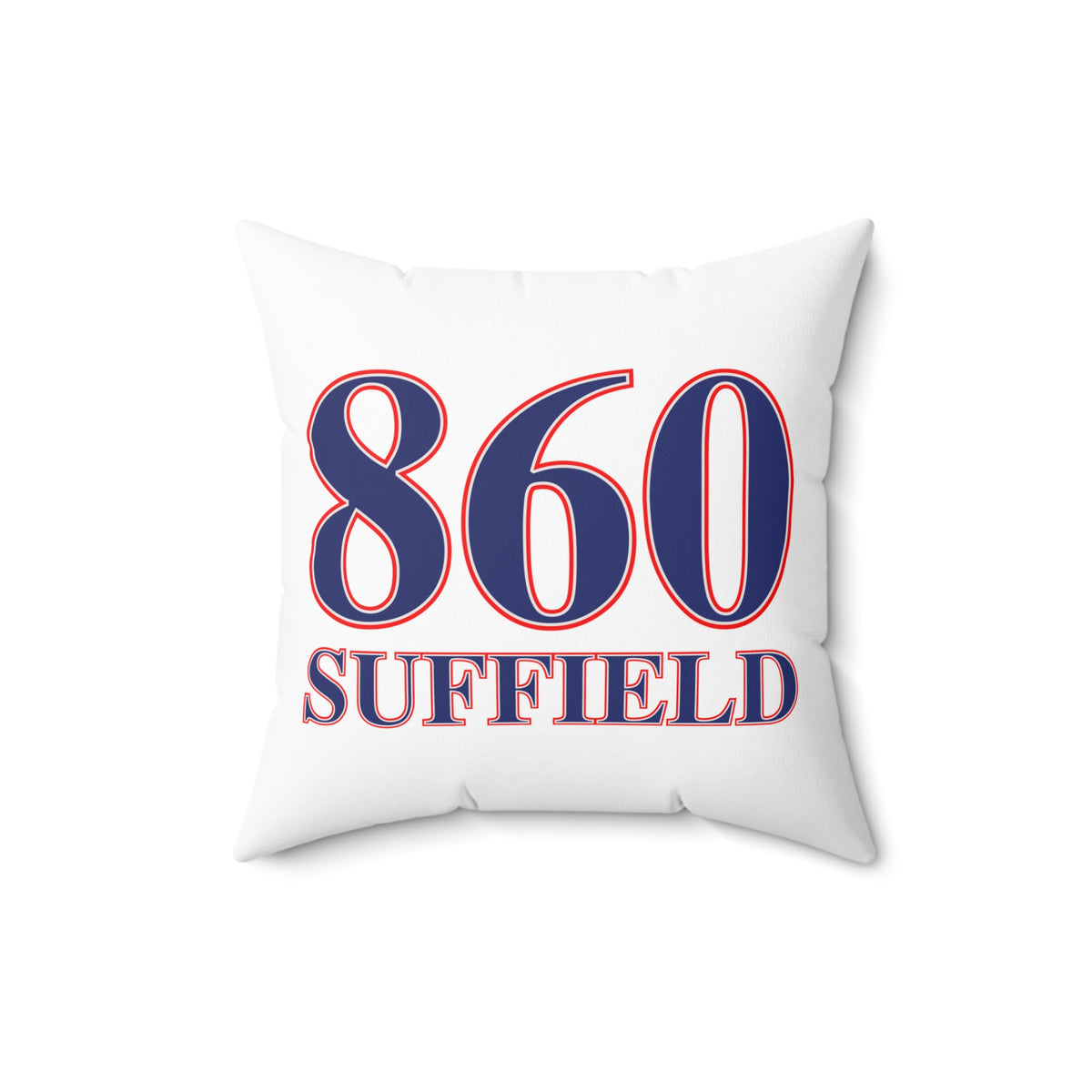 860 Suffield Red, White & Blue Spun Polyester Square Pillow