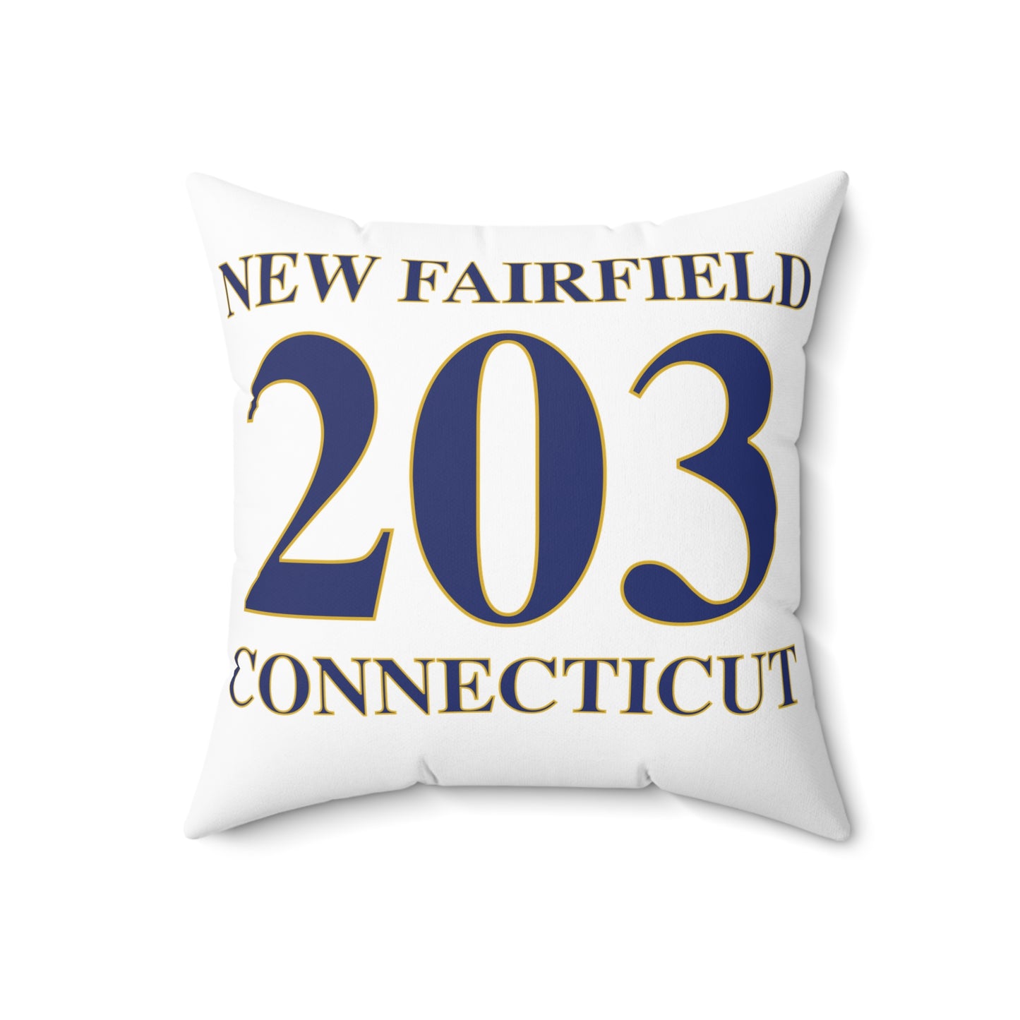 New Fairfield 203 Connecticut Spun Polyester Square Pillow