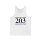 North Branford 203 Connecticut Unisex Jersey Tank Top