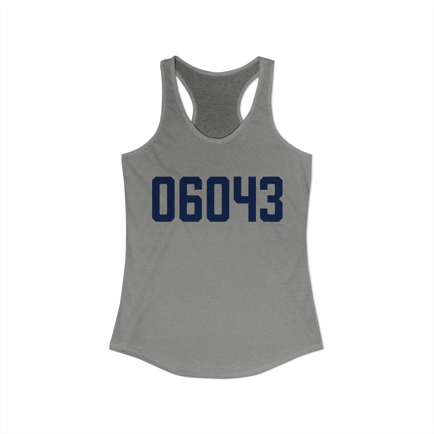 06043 Bolton Connecticut Zip Code Women's Ideal Racerback Tank Top