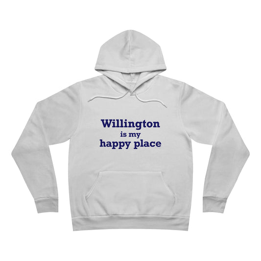 Willington is My Happy Place Unisex Sponge Fleece Pullover Hoodie