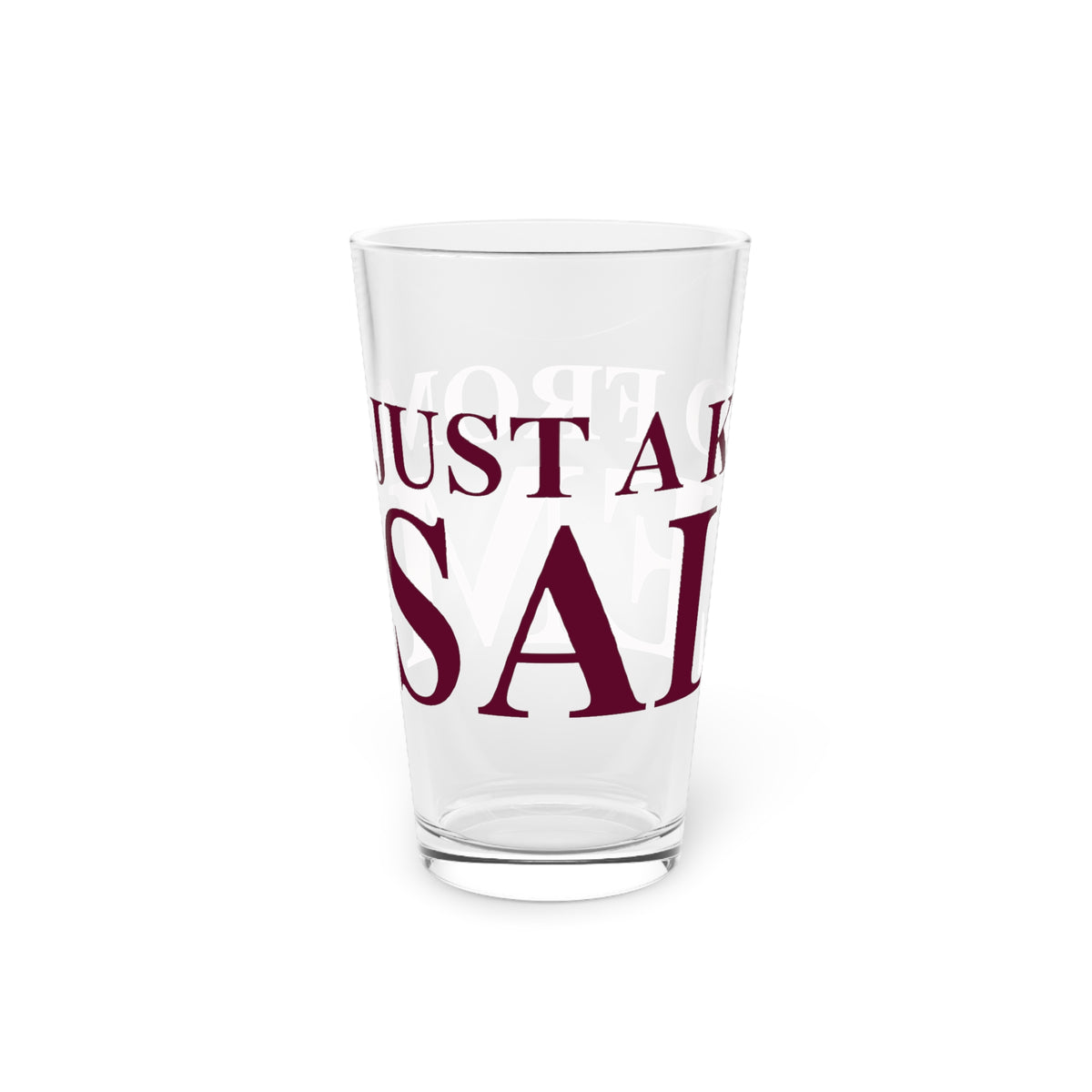 Just a kid from Salem Pint Glass, 16oz