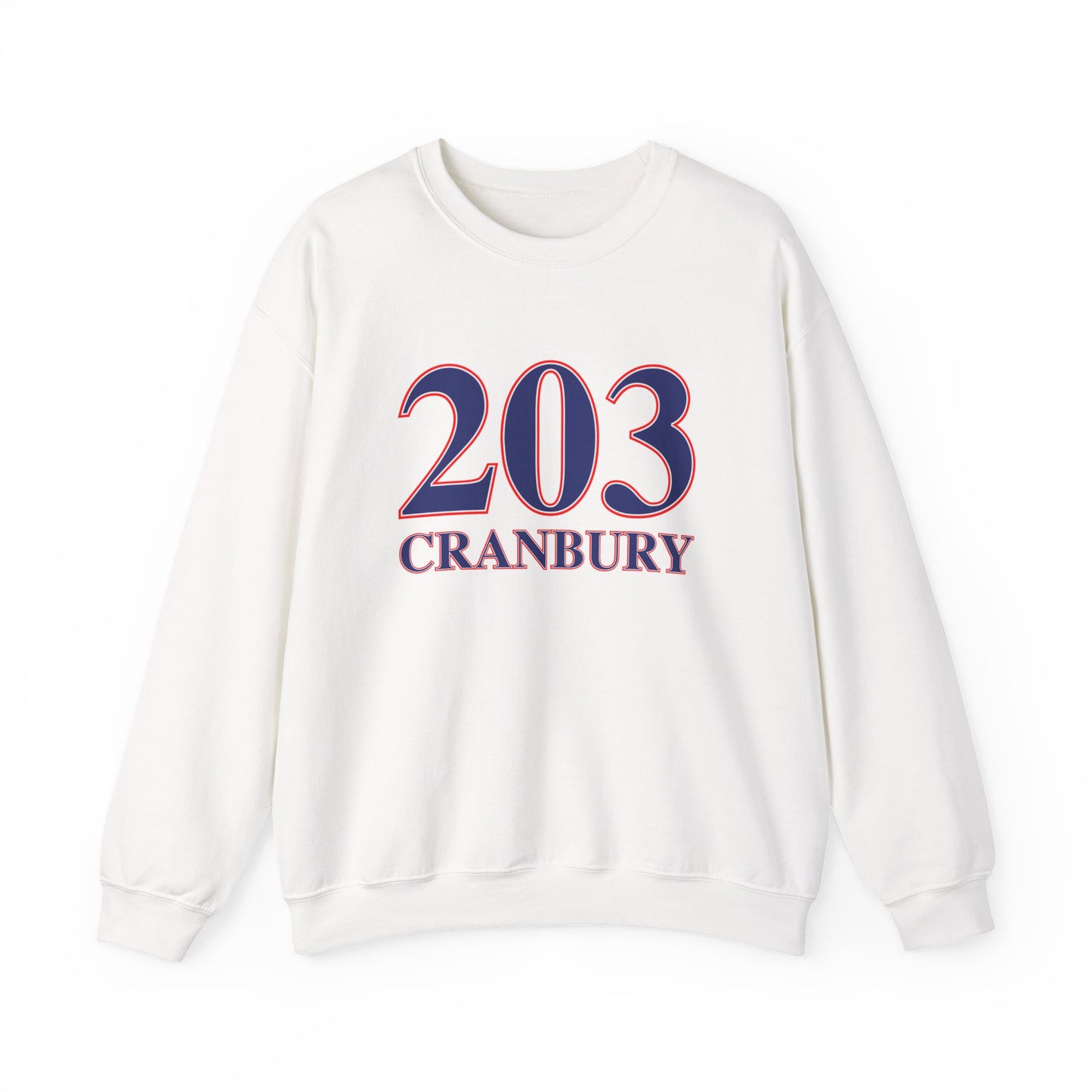 203 Cranbury Red, White & Blue Unisex Heavy Blend™ Crewneck Sweatshirt