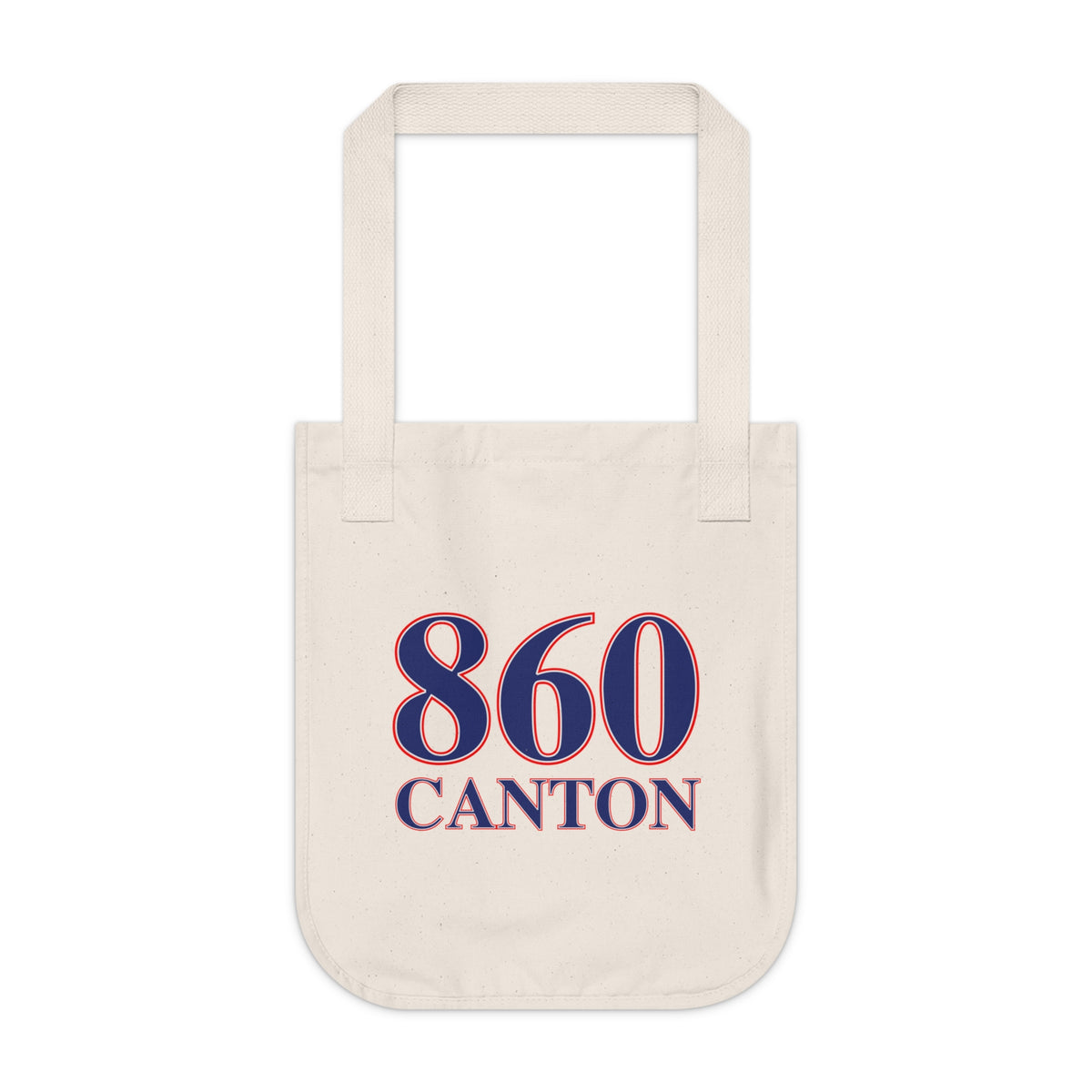 860 Canton Red, White & Blue Organic Canvas Tote Bag