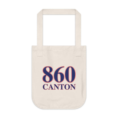 860 Canton Red, White & Blue Organic Canvas Tote Bag