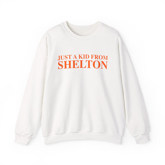 Just a kid from Shelton Unisex Heavy Blend™ Crewneck Sweatshirt