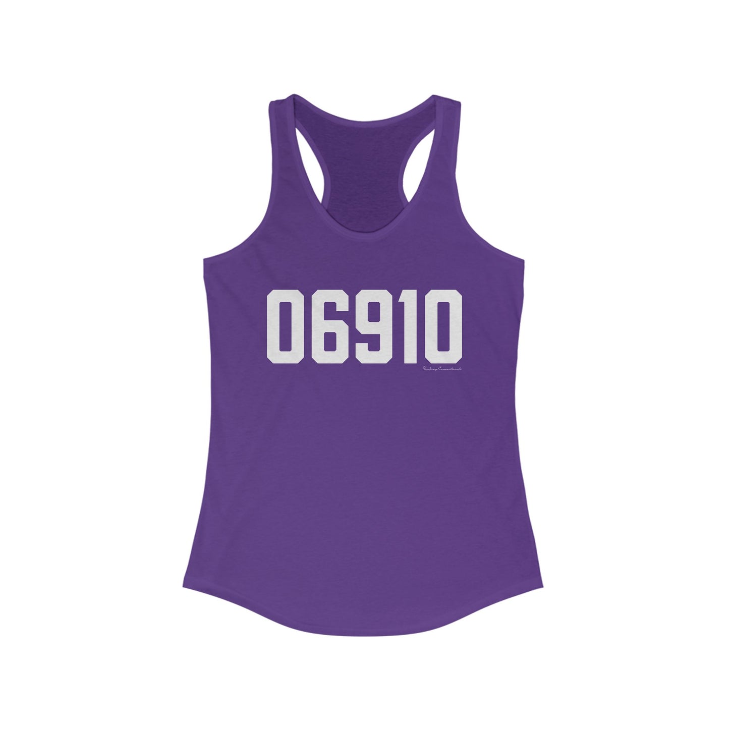 06910 Stamford CT Zip Code Women's Ideal Racerback Tank Top