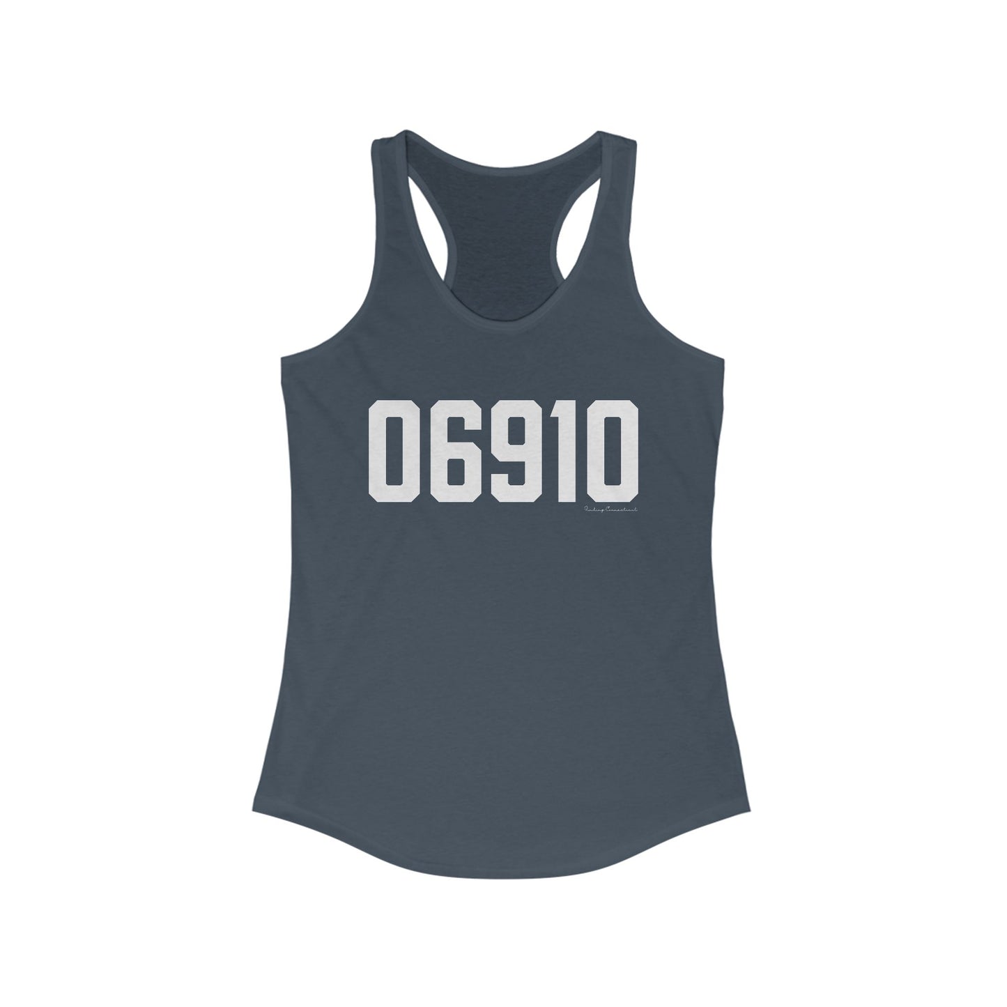 06910 Stamford CT Zip Code Women's Ideal Racerback Tank Top