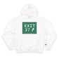 Vintage Exit 37 Merritt Parkway Sign Champion Hoodie
