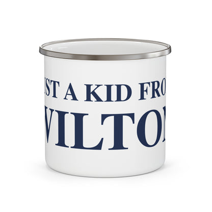 Just a kid from Wilton Enamel Camping Mug
