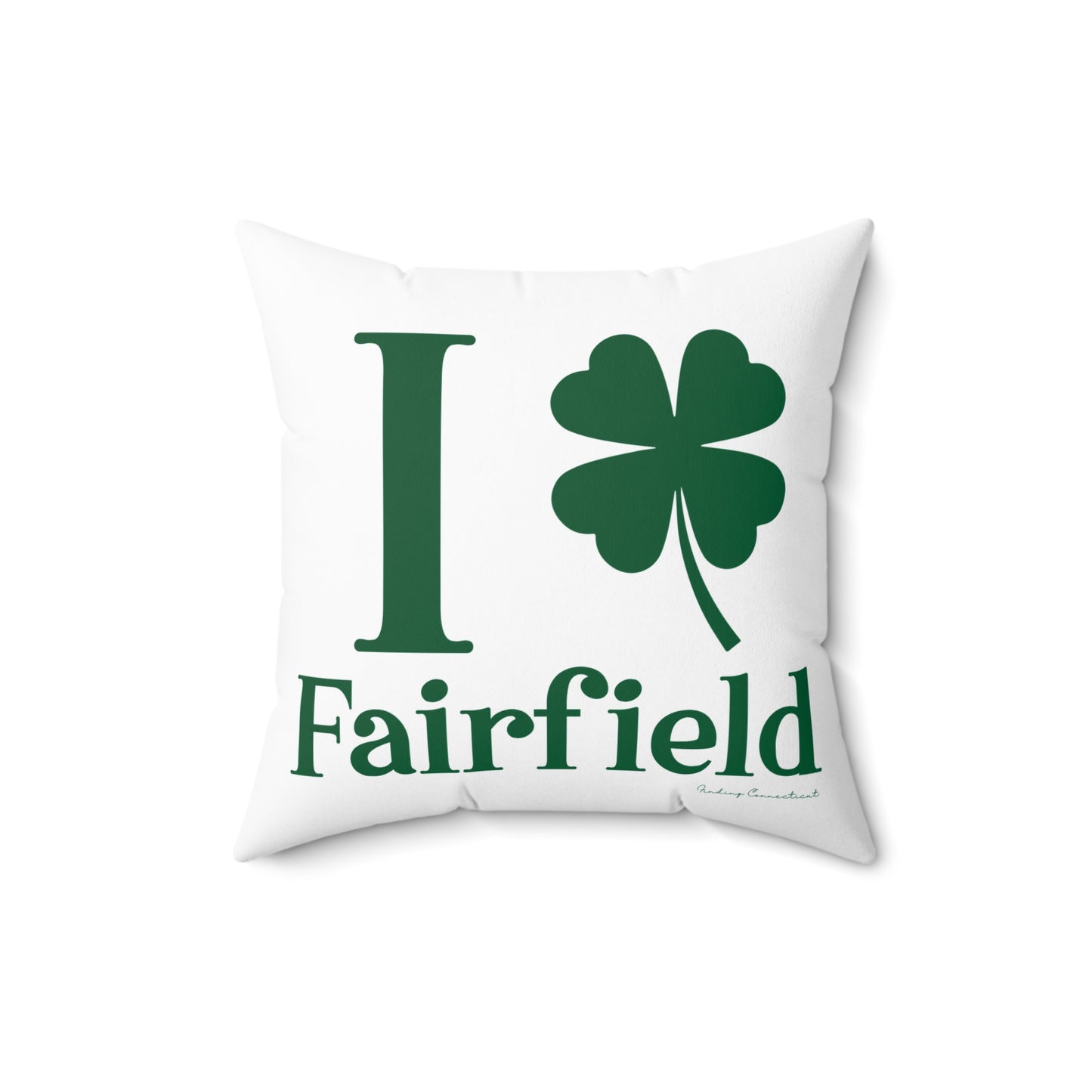I Clover Fairfield Spun Polyester Square Pillow