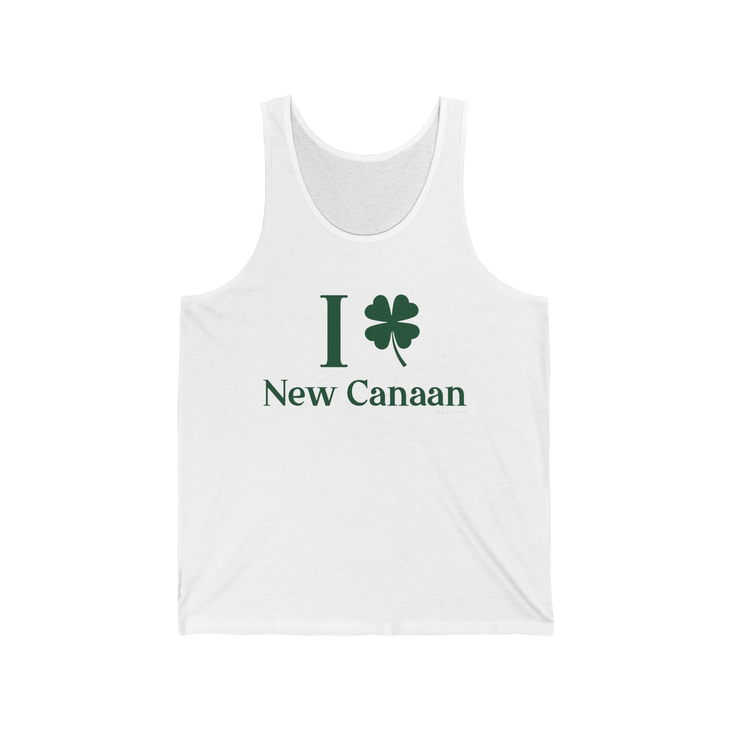 I Clover New Canaan (Green) Unisex Jersey Tank