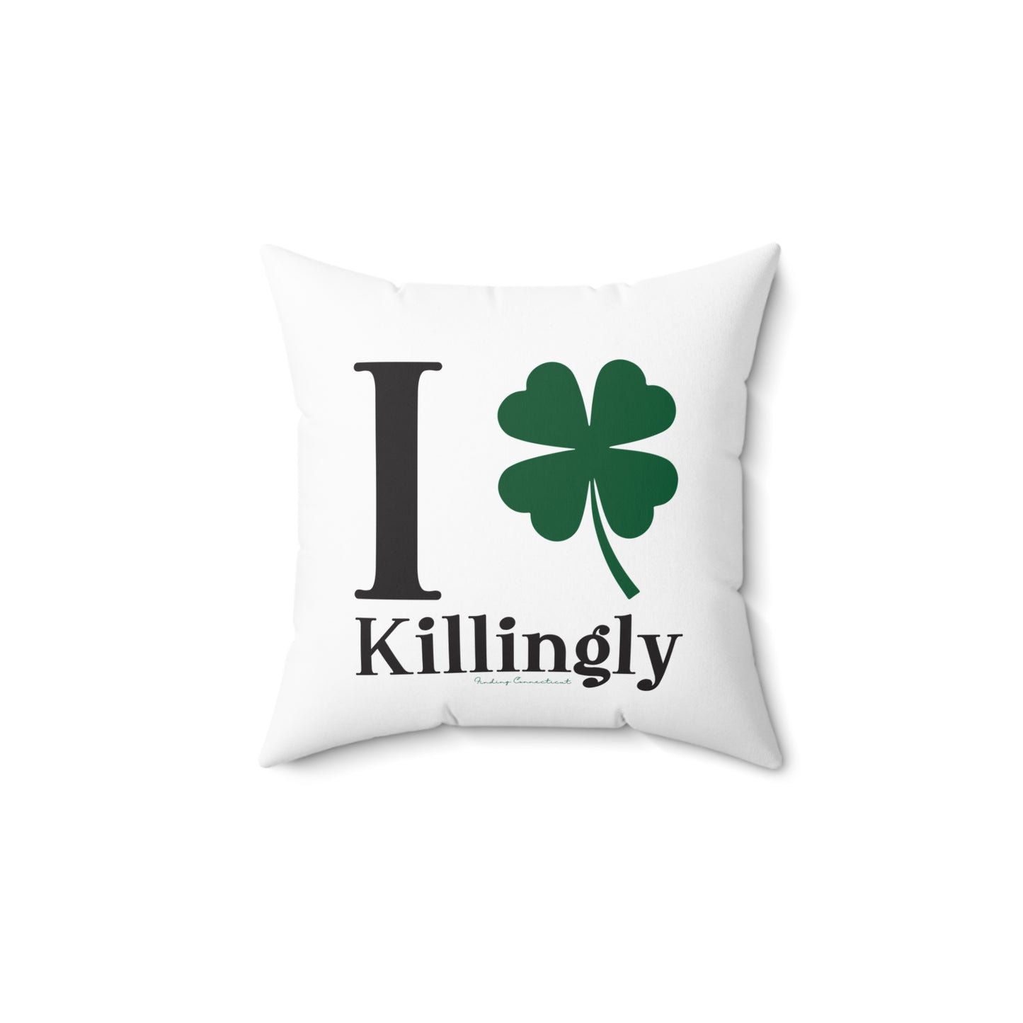 I Clover Killingly Spun Polyester Square Pillow