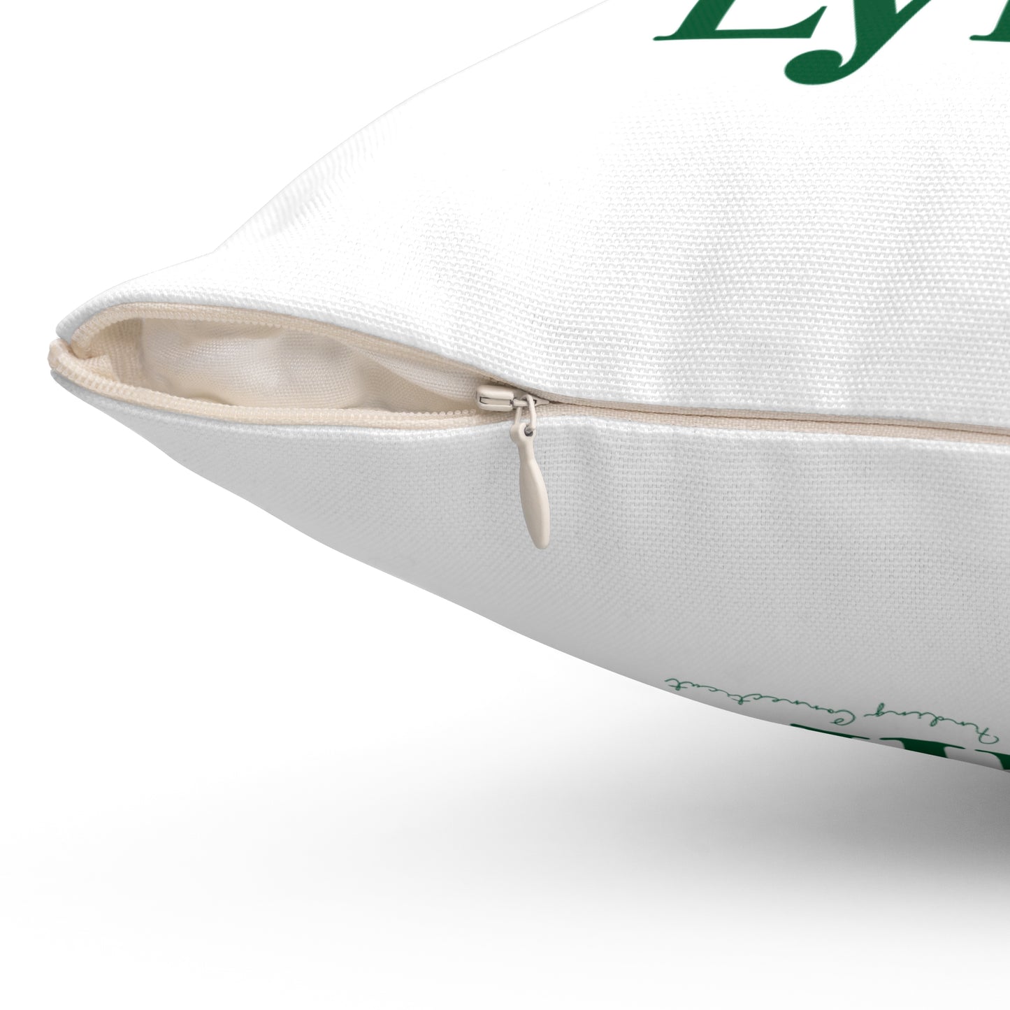 I Clover Lyme Spun Polyester Square Pillow