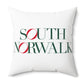 41 Tilt South Norwalk Spun Polyester Square Pillow
