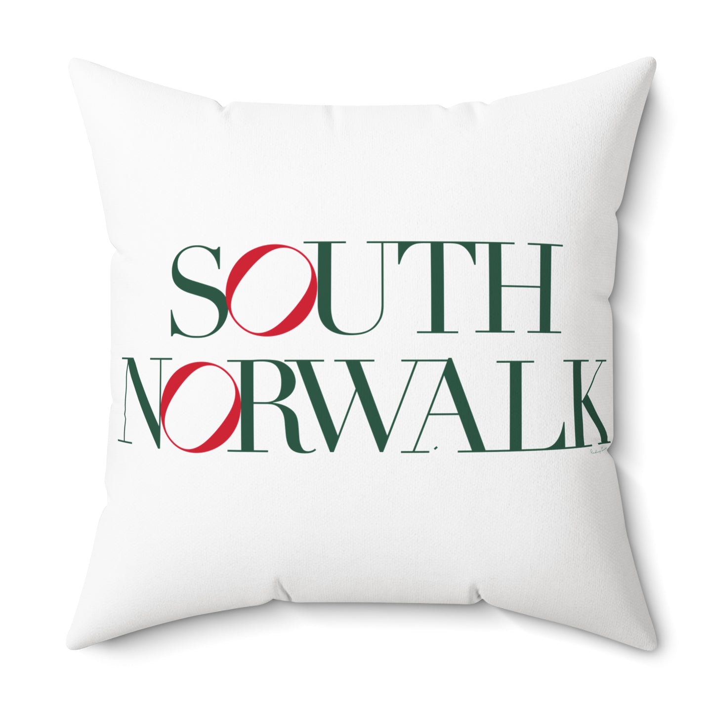 41 Tilt South Norwalk Spun Polyester Square Pillow