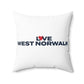 Love West Norwalk Spun Polyester Square Pillow