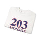 203 Monroe Red White & Blue Unisex Heavy Blend™ Crewneck Sweatshirt