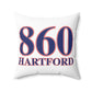860 Hartford Red, White & Blue Spun Polyester Square Pillow