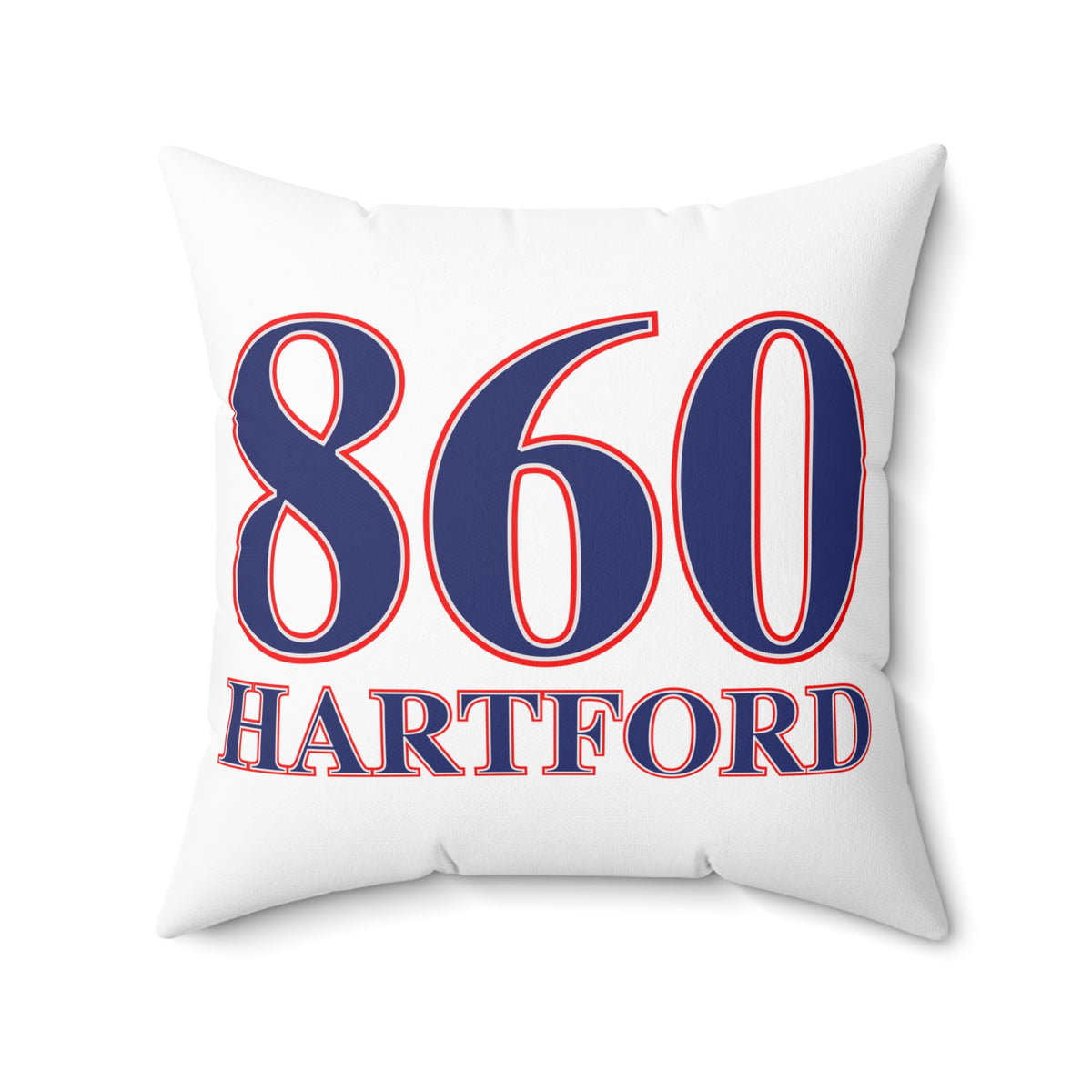 860 Hartford Red, White & Blue Spun Polyester Square Pillow