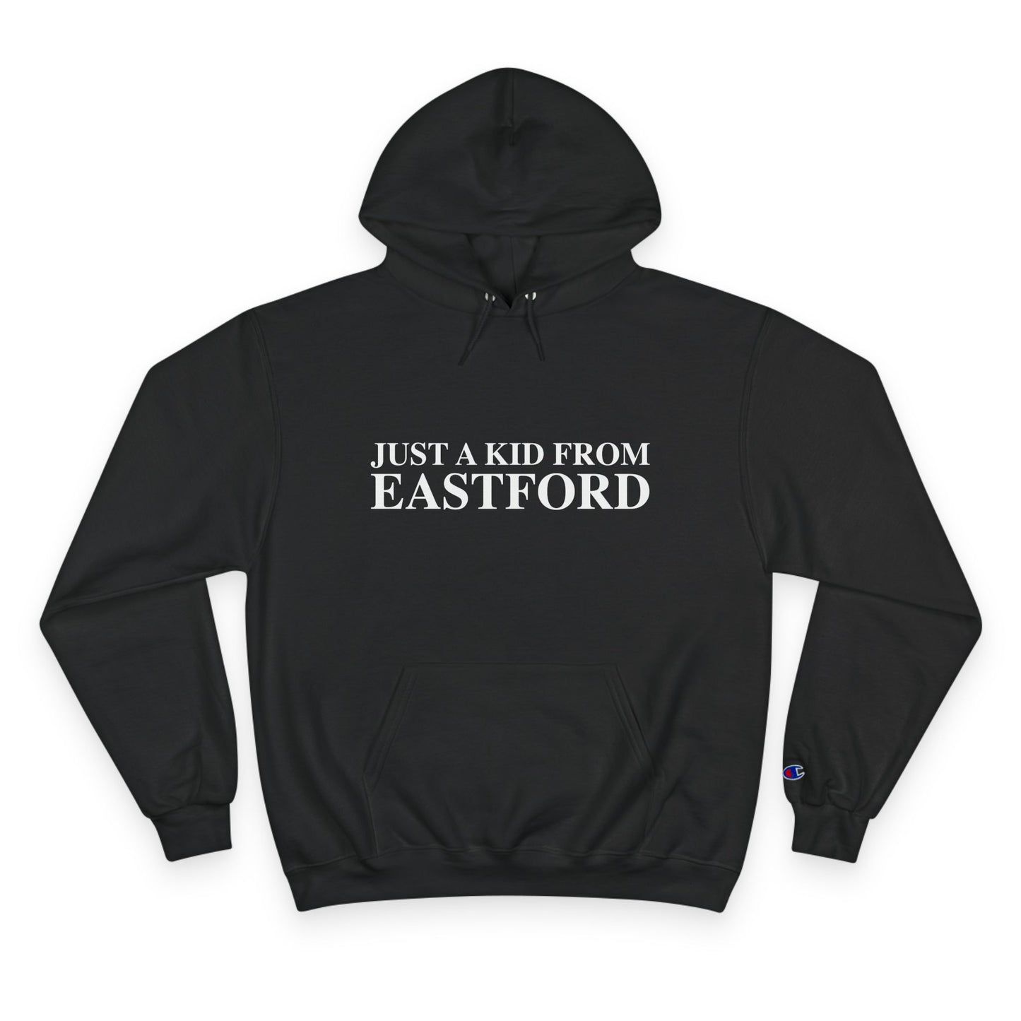 Just a kid from Eastford Champion Hoodie