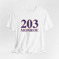 203 Monroe Red White & Blue Unisex Jersey Short Sleeve T-Shirt