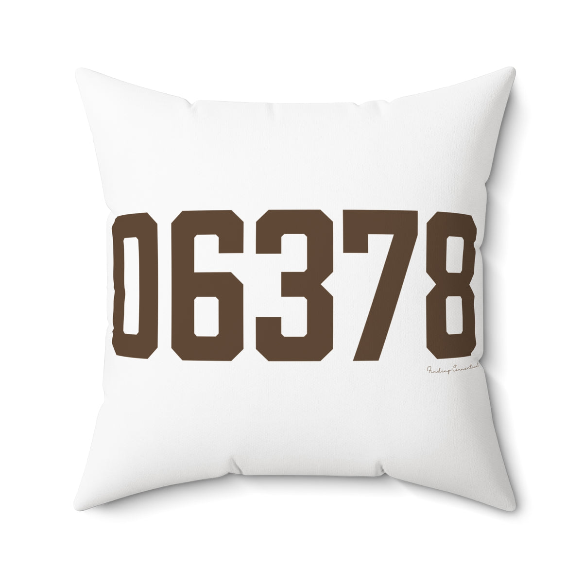 06378 Sprague Connecticut Zip Code Spun Polyester Square Pillow
