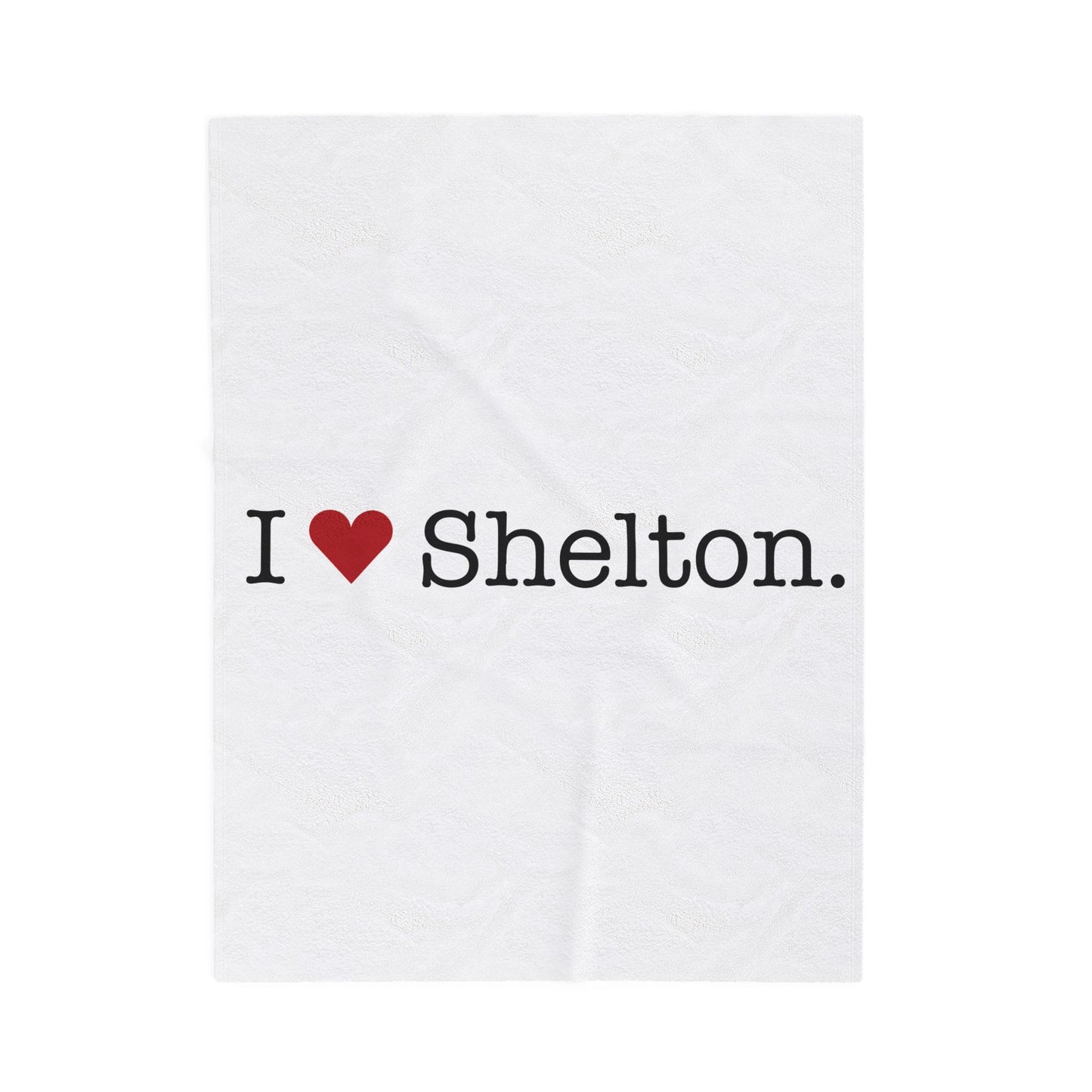 I Heart Shelton. Velveteen Plush Blanket