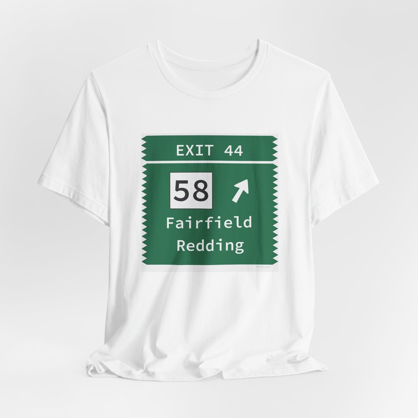 Vintage Merritt Parkway Exit 44 Sign Unisex Jersey Short Sleeve T-Shirt