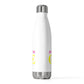 Just a kid listening to Goose - Yellow & Pink 20oz Insulated Bottle