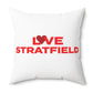 Love Stratfield Spun Polyester Square Pillow