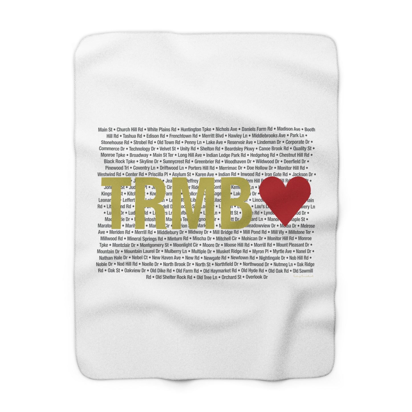 Trumbull Love Sherpa Fleece Blanket