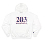 203 Ridgefield Red White & Blue Champion Hoodie
