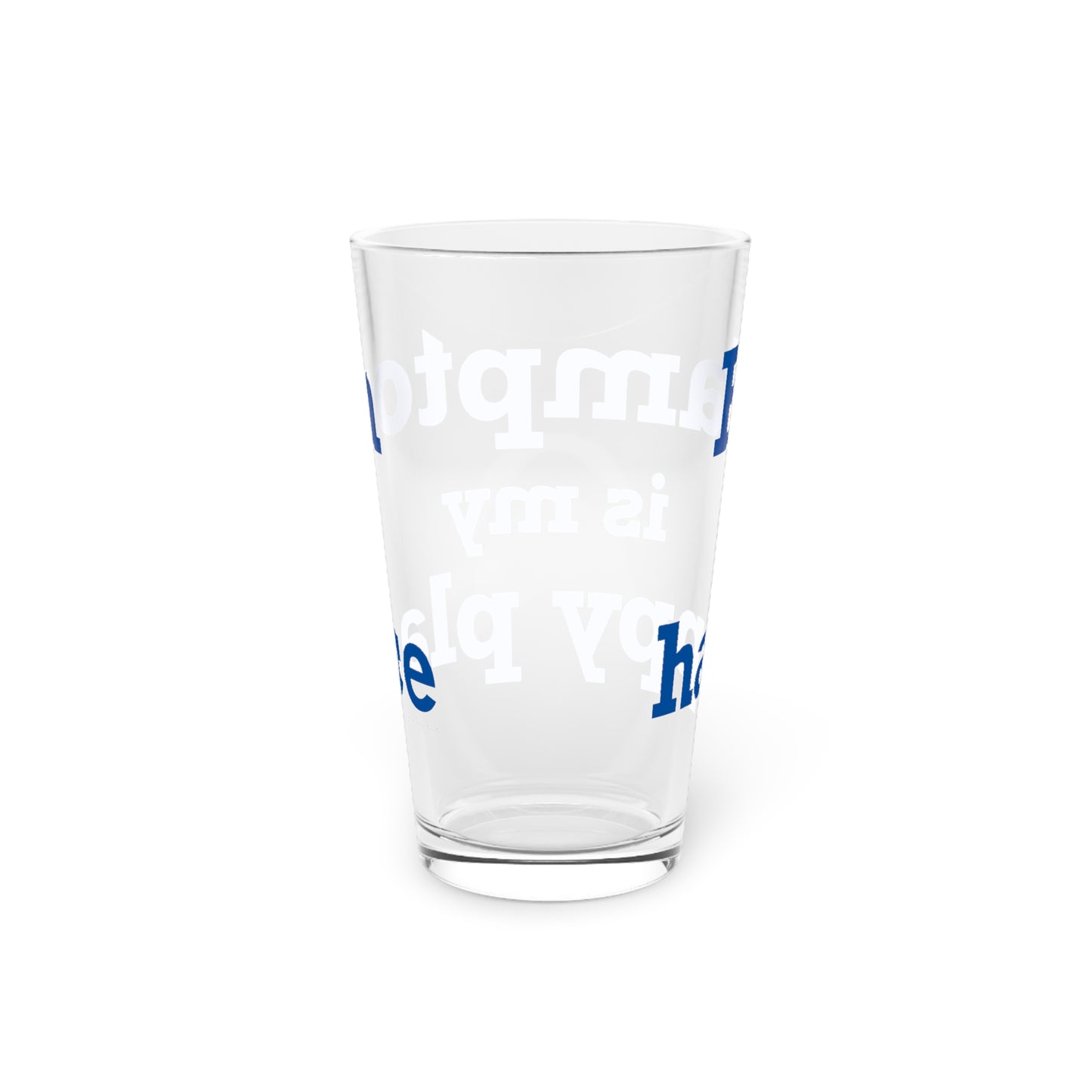 Hampton is My Happy Place Pint Glass, 16oz