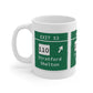 Vintage Merritt Parkway Exit 53 Sign Mug 11oz