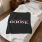Copy of Just a kid listening to Goose  - Peach & Pink Velveteen Plush Blanket