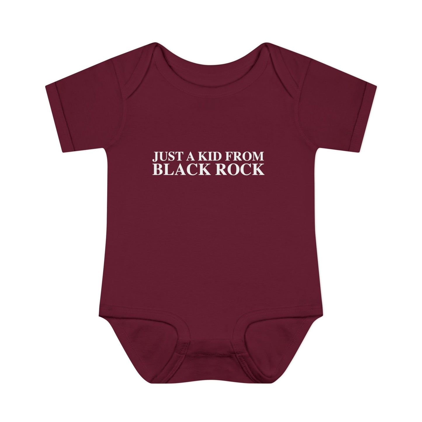 Just a kid from Black Rock Infant Baby Rib Bodysuit